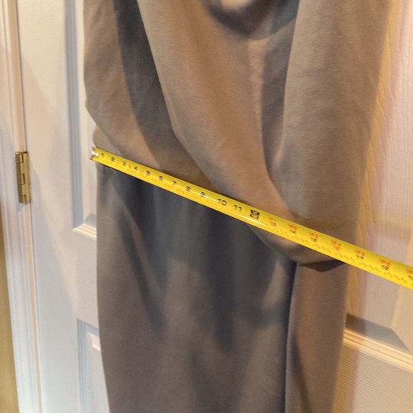 Lukastyle Gray Dress w/one Shoulder Twist Sz L - Picture 7 of 11